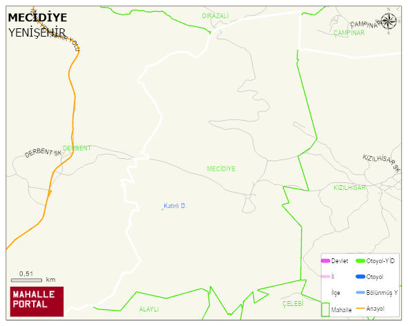 MECİDİYE Mahallesi Haritası | İnteraktif Köy ve Mahalle Sınırları