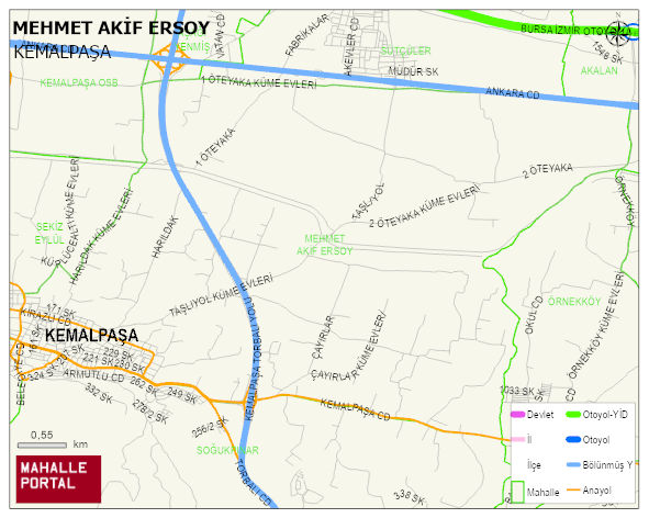 MEHMET AKİF ERSOY Mahallesi Haritası | Güncel Mahalle ve Köy Haritası