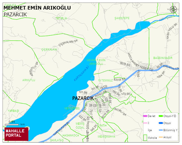 MEHMET EMİN ARIKOĞLU Mahallesi Haritası | Sayısal Bölge Görünümü