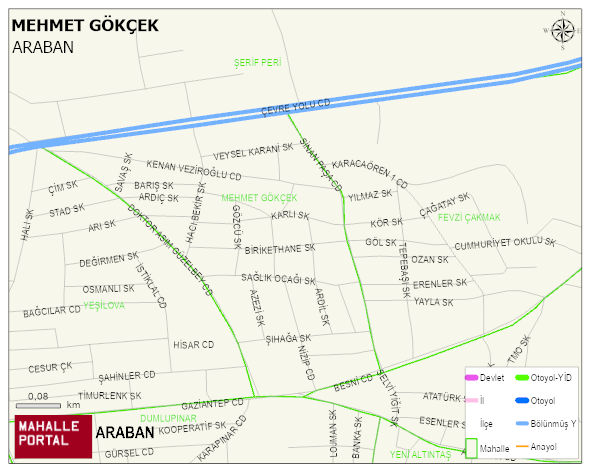 MEHMET GÖKÇEK Mahallesi Haritası | Uydu Görüntüsü ve Harita Detayları