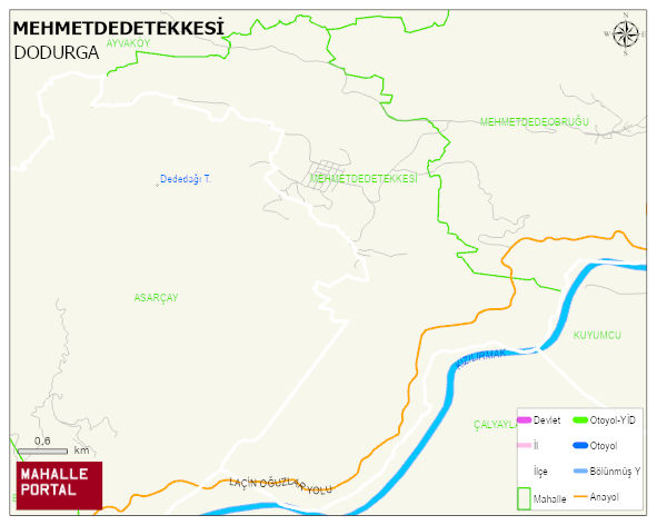 MEHMETDEDETEKKESİ Köyü Haritası | Mahalle ve Köy Sınırı