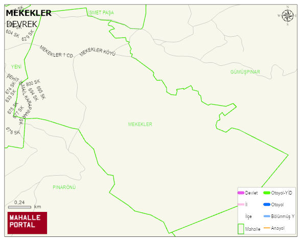 MEKEKLER Köyü Haritası | Uydu Görüntüsü ve Harita Detayları