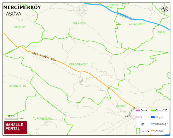 MERCİMEKKÖY Köyü Haritası | Uydu Görüntüsü ve Harita Detayları