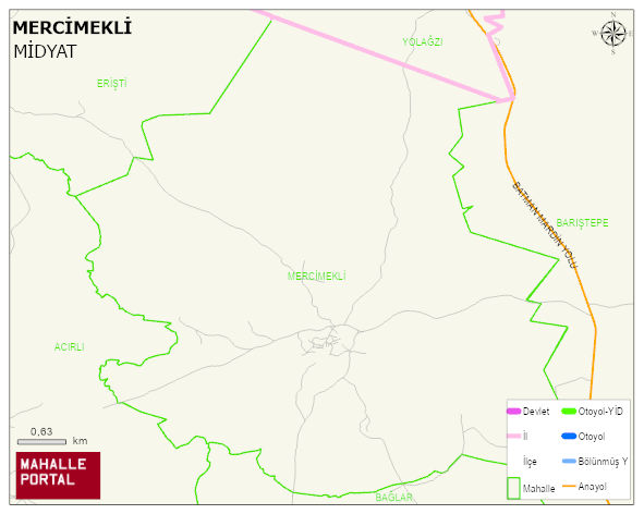 MERCİMEKLİ Mahallesi Haritası | İnteraktif Köy ve Mahalle Sınırları