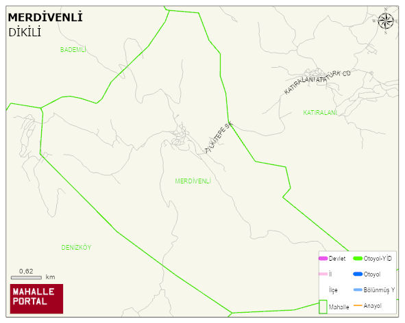 MERDİVENLİ Mahallesi Haritası | İnteraktif Köy ve Mahalle Sınırları