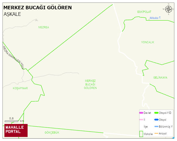 MERKEZ BUCAĞI GÖLÖREN Mahallesi Haritası | Detaylı Köy ve Mahalle Görünümü