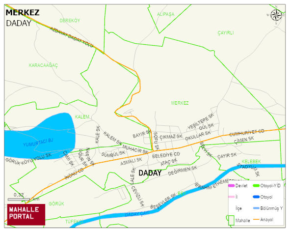 MERKEZ Mahallesi Haritası | Detaylı Köy ve Mahalle Görünümü