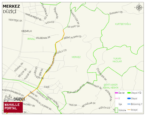 MERKEZ Mahallesi Haritası | Coğrafi Yapı ve Detaylı Haritası