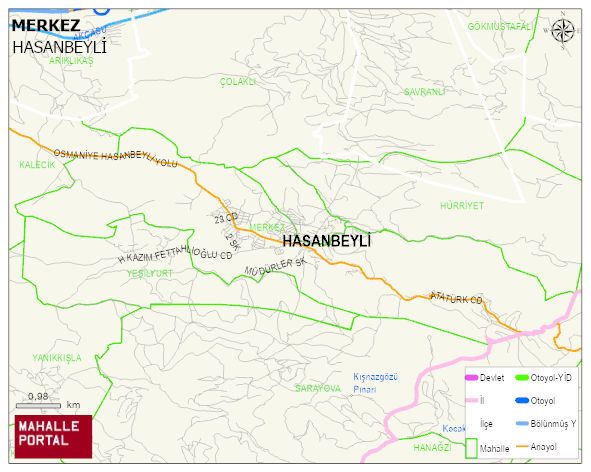 MERKEZ Mahallesi Haritası | Dağlar, Ovalar ve Akarsu Bilgileri