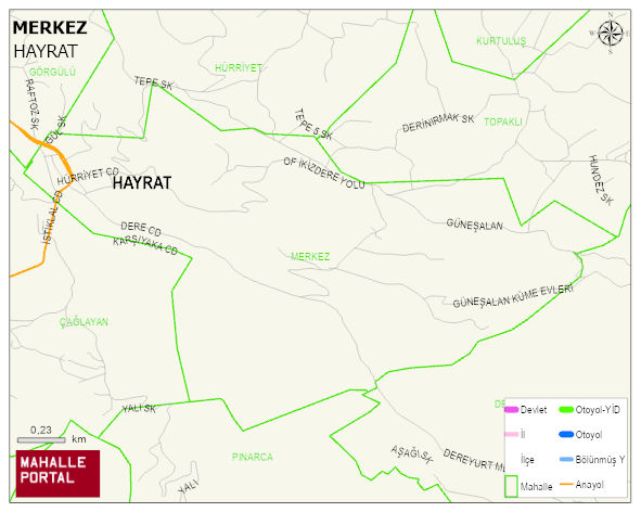 MERKEZ Mahallesi Haritası | Detaylı Köy ve Mahalle Görünümü