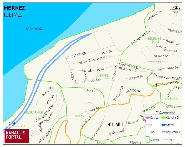 MERKEZ Mahallesi Haritası | İnteraktif Köy ve Mahalle Sınırları