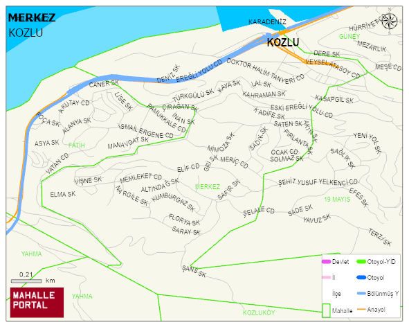 MERKEZ Mahallesi Haritası | Mahalle Sokak Haritası