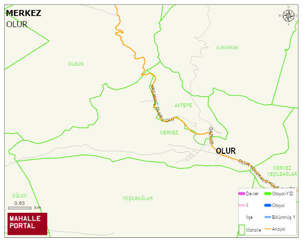 MERKEZ Mahallesi Haritası | Dağlar, Ovalar ve Akarsu Bilgileri
