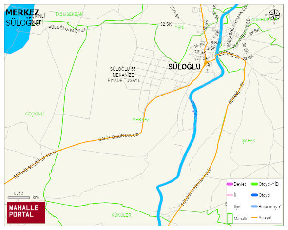 MERKEZ Mahallesi Haritası | Coğrafi Yapı ve Detaylı Haritası