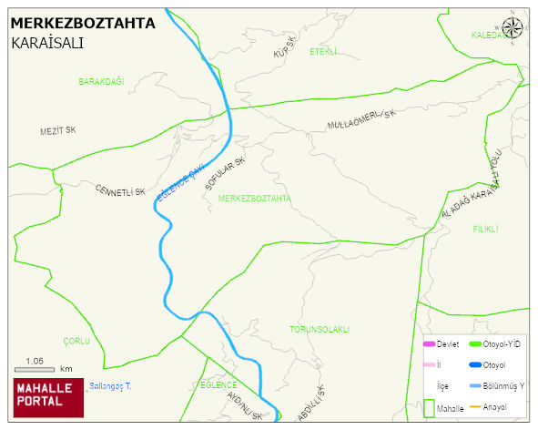 MERKEZBOZTAHTA Mahallesi Haritası | Mahalle Sokak Haritası