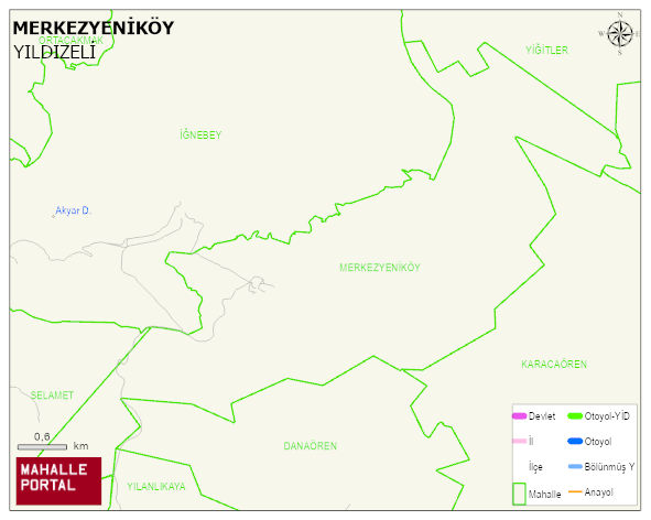 MERKEZYENİKÖY Köyü Haritası | Detaylı Köy ve Mahalle Görünümü