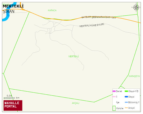 MERTEKLİ Mahallesi Haritası | İnteraktif Köy ve Mahalle Sınırları
