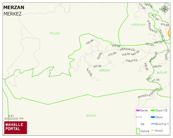 MERZAN Mahallesi Haritası | Mahalle Sokak Haritası