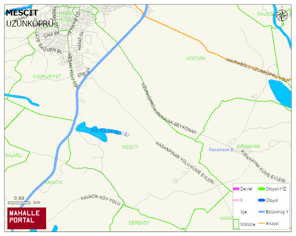 MESCİT Mahallesi Haritası | Uydu Görüntüsü ve Harita Detayları