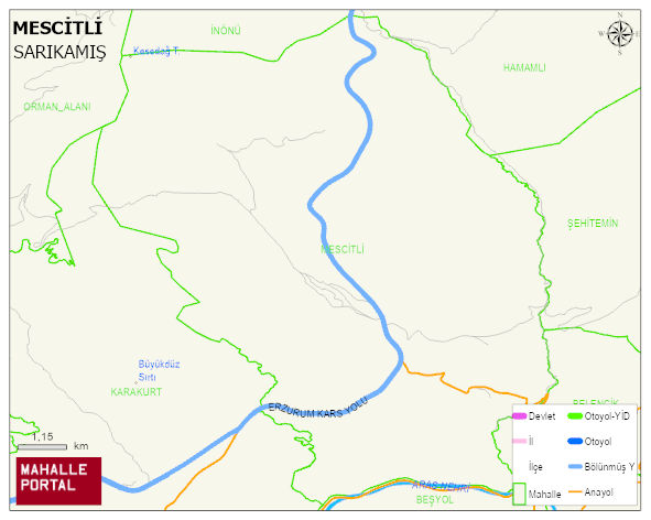 MESCİTLİ Köyü Haritası | İnteraktif Köy ve Mahalle Sınırları