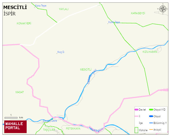 MESCİTLİ Mahallesi Haritası | Mahalle Sokak Haritası