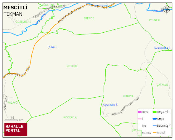 MESCİTLİ Mahallesi Haritası | Güncel Mahalle ve Köy Haritası