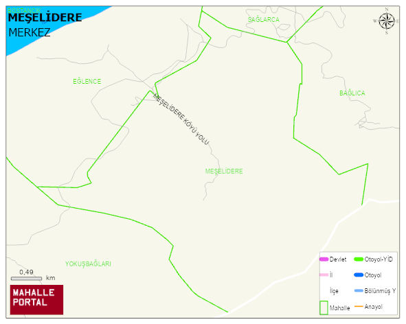 MEŞELİDERE Köyü Haritası | Mahalle Sokak Haritası