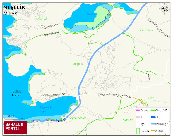 MEŞELİK Mahallesi Haritası | Güncel Mahalle ve Köy Haritası
