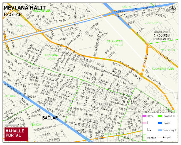 MEVLANA HALİT Mahallesi Haritası | Sayısal Bölge Görünümü