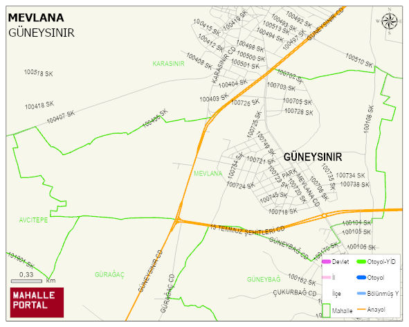 MEVLANA Mahallesi Haritası | Detaylı Köy ve Mahalle Görünümü
