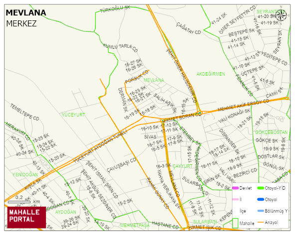 MEVLANA Mahallesi Haritası | Güncel Mahalle ve Köy Haritası