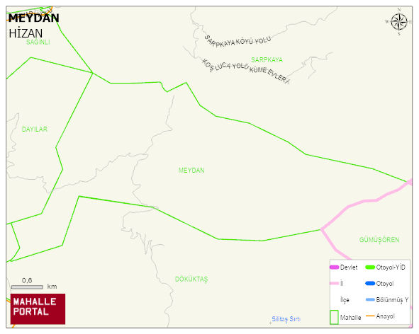 MEYDAN Köyü Haritası | Detaylı Köy ve Mahalle Görünümü