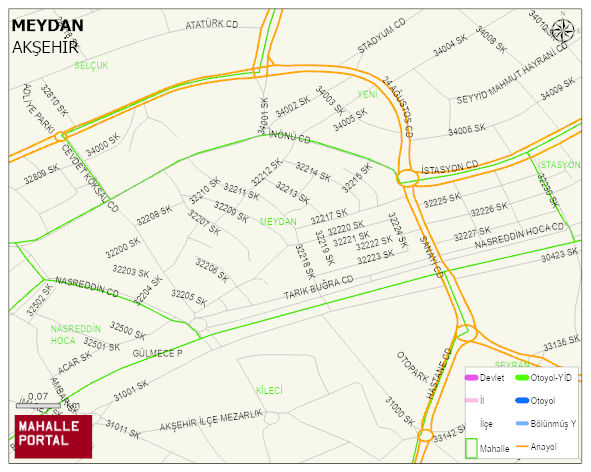 MEYDAN Mahallesi Haritası | Coğrafi Yapı ve Detaylı Haritası