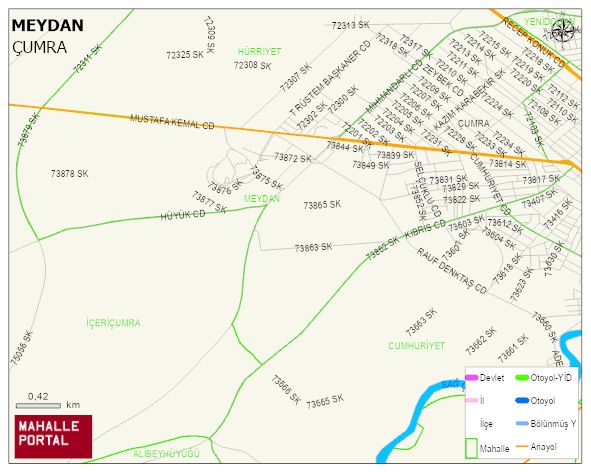 MEYDAN Mahallesi Haritası | Detaylı Köy ve Mahalle Görünümü