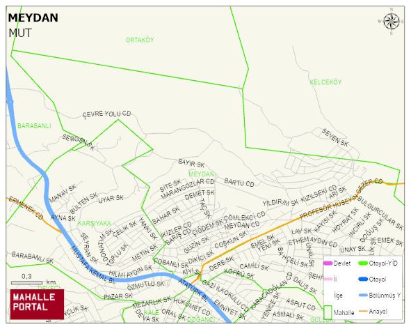 MEYDAN Mahallesi Haritası | Coğrafi Yapı ve Detaylı Haritası
