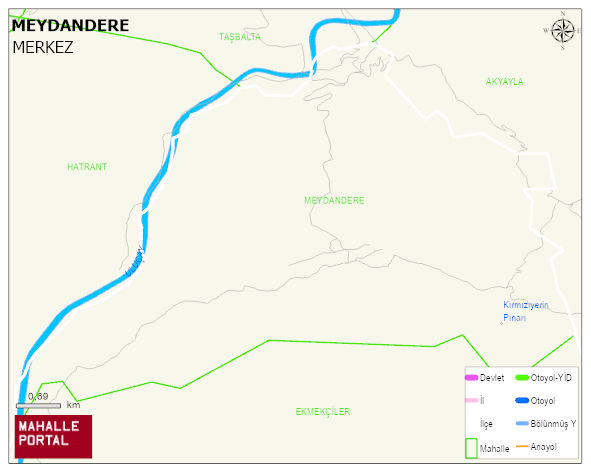 MEYDANDERE Köyü Haritası | Mahalle Sokak Haritası