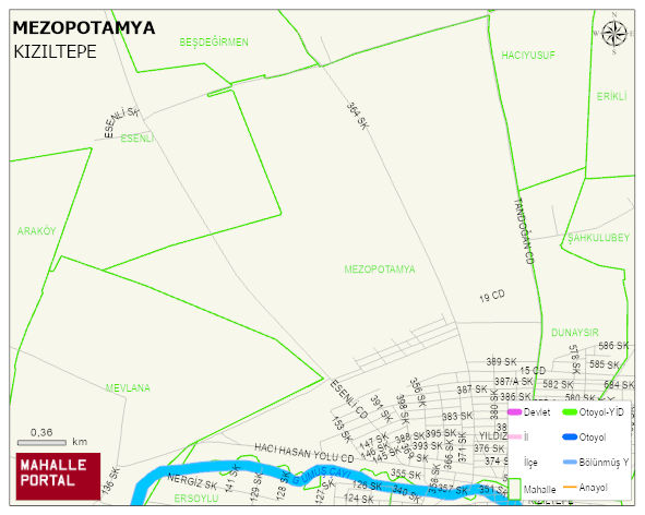 MEZOPOTAMYA Mahallesi Haritası | Güncel Mahalle ve Köy Haritası