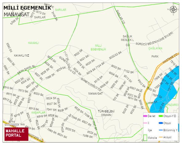 MİLLİ EGEMENLİK Mahallesi Haritası | Mahalle Sokak Haritası