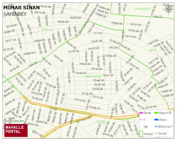 MİMAR SİNAN Mahallesi Haritası | Detaylı Köy ve Mahalle Görünümü