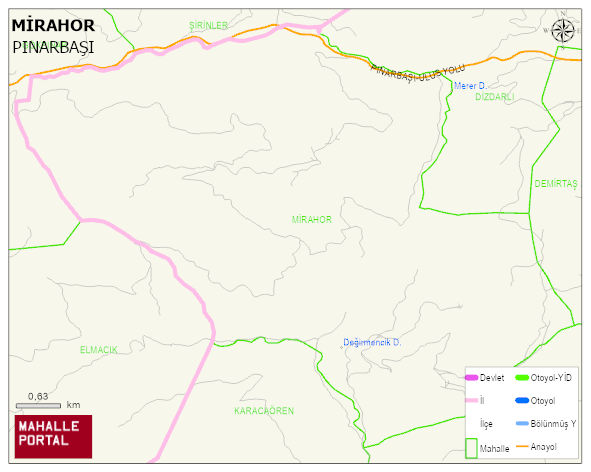 MİRAHOR Köyü Haritası | Detaylı Köy ve Mahalle Görünümü