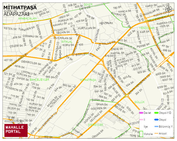 MİTHATPAŞA Mahallesi Haritası | Detaylı Köy ve Mahalle Görünümü