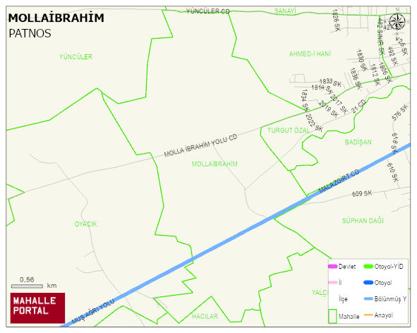 MOLLAİBRAHİM Köyü Haritası | Mahalle ve Köy Sınırı