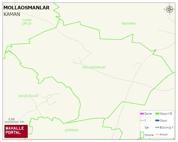 MOLLAOSMANLAR Köyü Haritası | Mahalle Sokak Haritası
