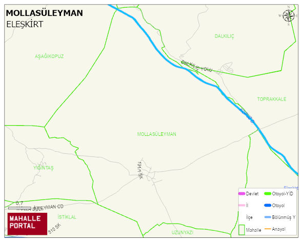 MOLLASÜLEYMAN Köyü Haritası | Detaylı Köy ve Mahalle Görünümü