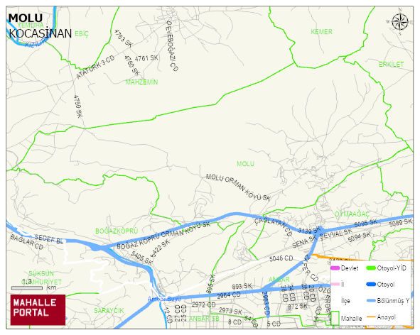 MOLU Mahallesi Haritası | İnteraktif Köy ve Mahalle Sınırları