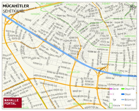 MÜCAHİTLER Mahallesi Haritası | Mahalle Sokak Haritası