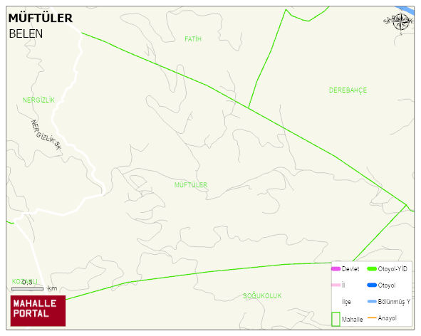 MÜFTÜLER Mahallesi Haritası | Mahalle ve Köy Sınırı