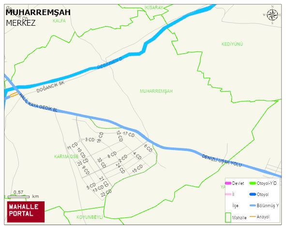 MUHARREMŞAH Mahallesi Haritası | Uydu Görüntüsü ve Harita Detayları