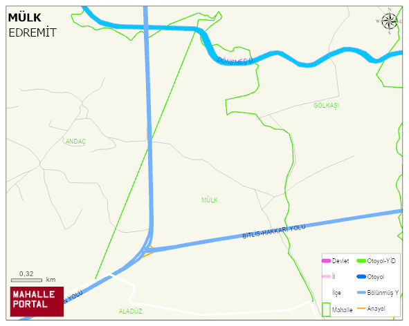MÜLK Mahallesi Haritası | Yükselti ve Doğa Özellikleri