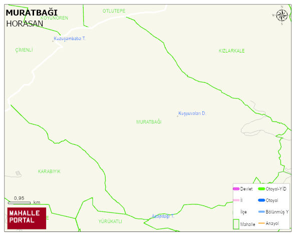 MURATBAĞI Mahallesi Haritası | İnteraktif Köy ve Mahalle Sınırları
